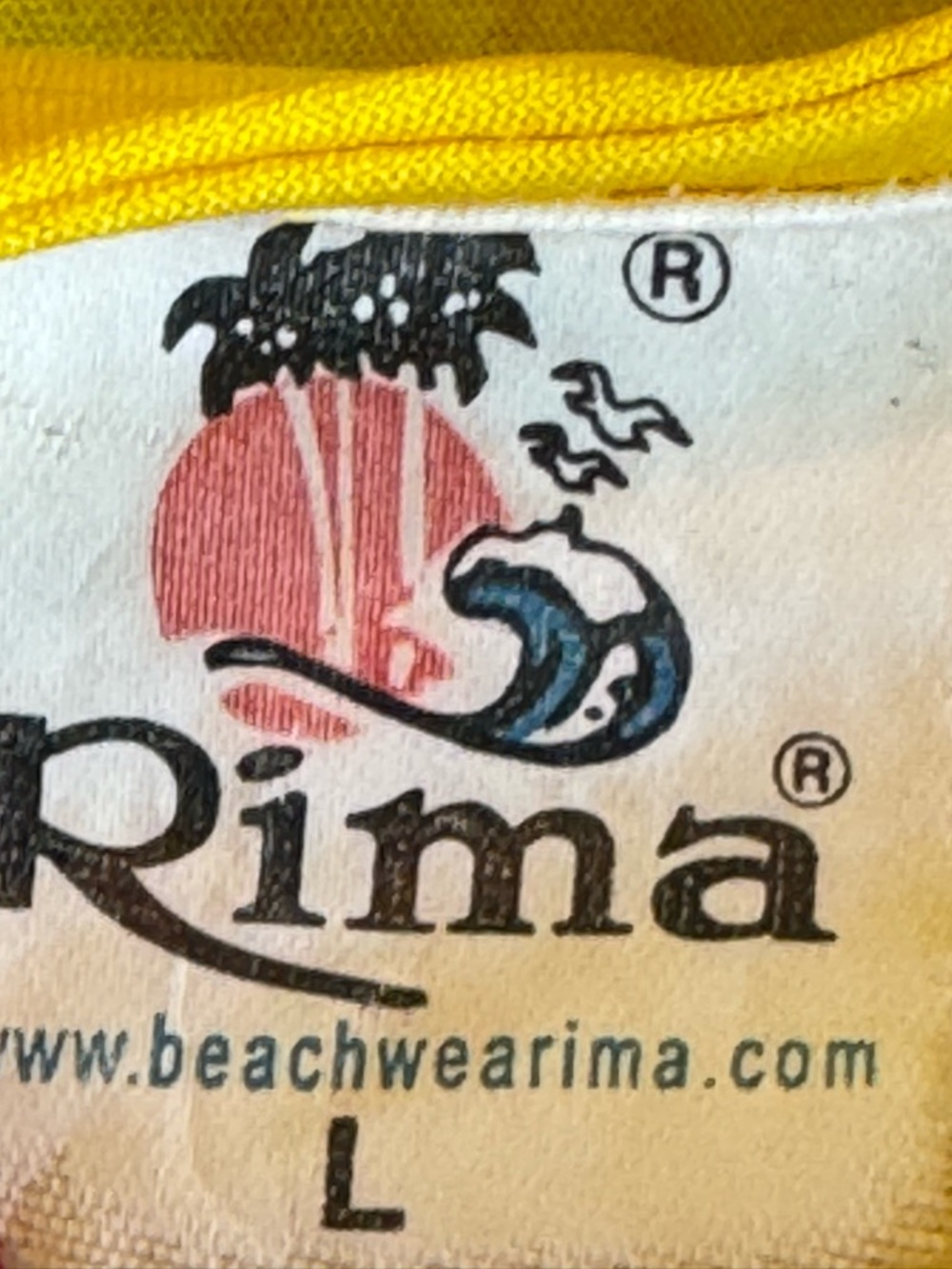 Rima beachwear Yellow Floral Slip Dress with Red & White Blooms Large - Picture 7 of 8